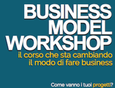 Locandina del Business Model Workshop.